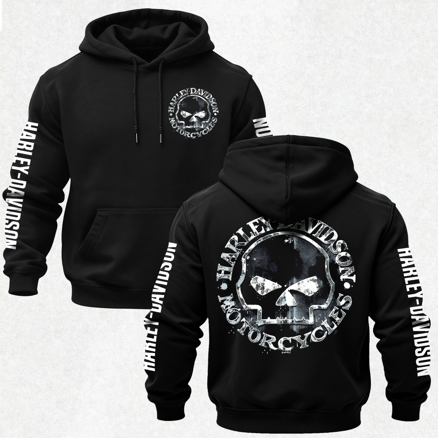Harley-Davidson Motorcycles Printed Fleece-lined Unisex Hoodie