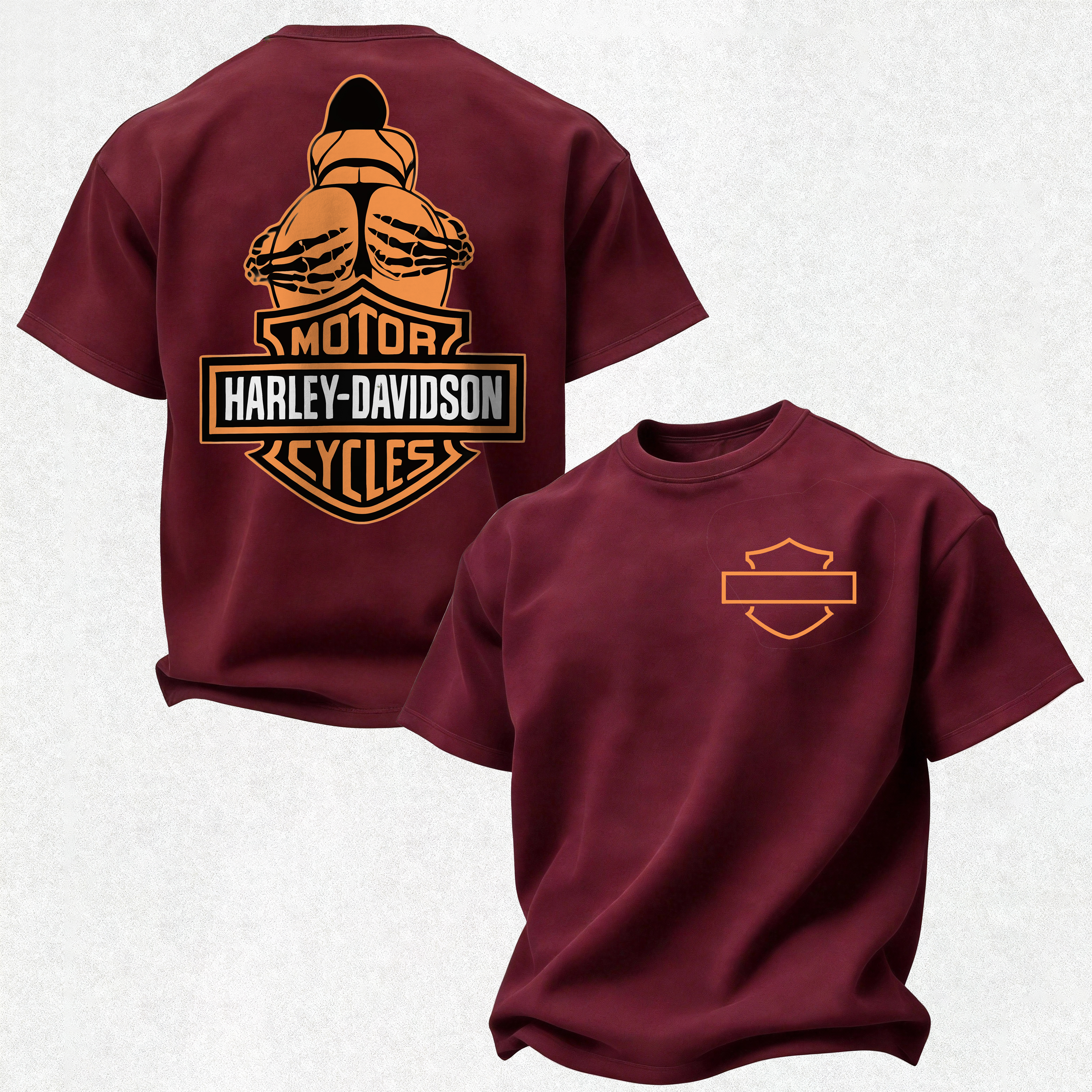  Motorcycles Printed Oversized Unisex T-shirt