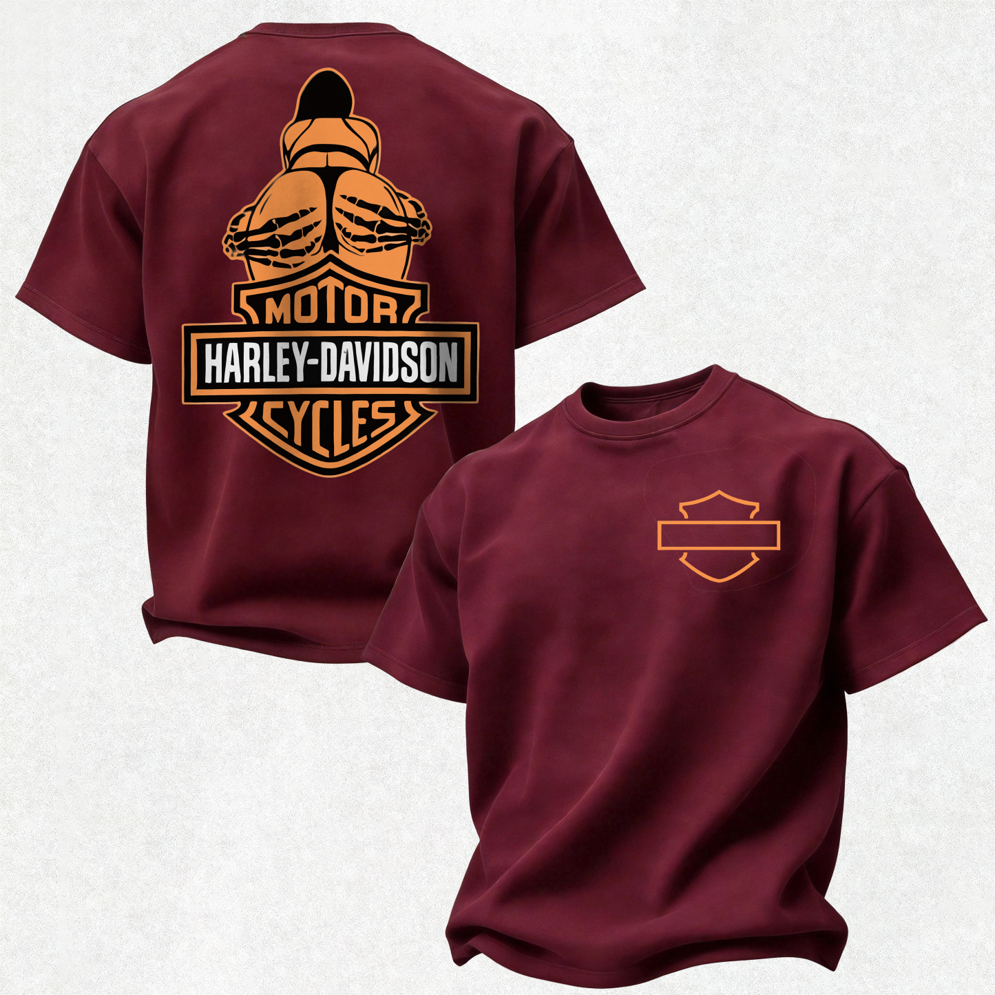  Motorcycles Printed Oversized Unisex T-shirt