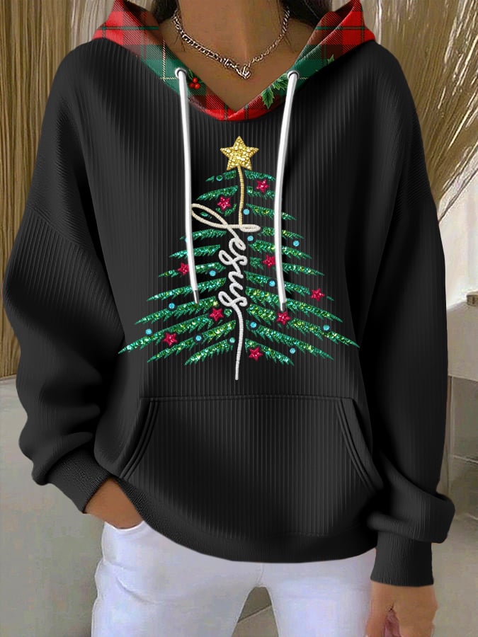 Women's Casual Faith Christmas Hoodie
