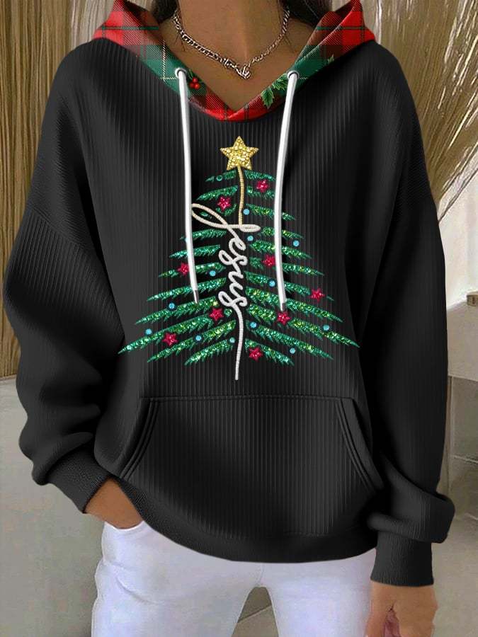 Women's Casual Faith Christmas Hoodie