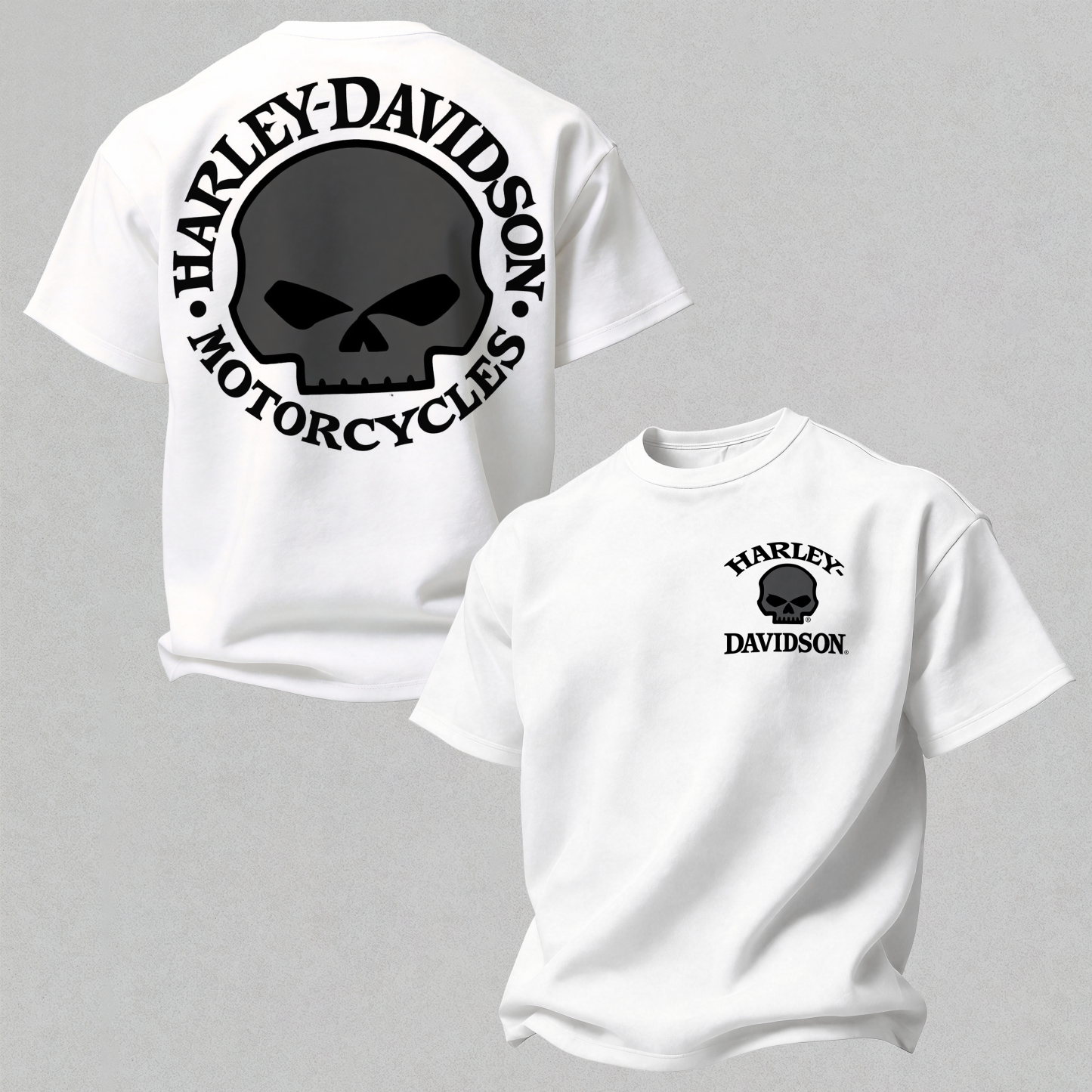 Harley-Davidson Motorcycles Printed Oversized Unisex T-shirt