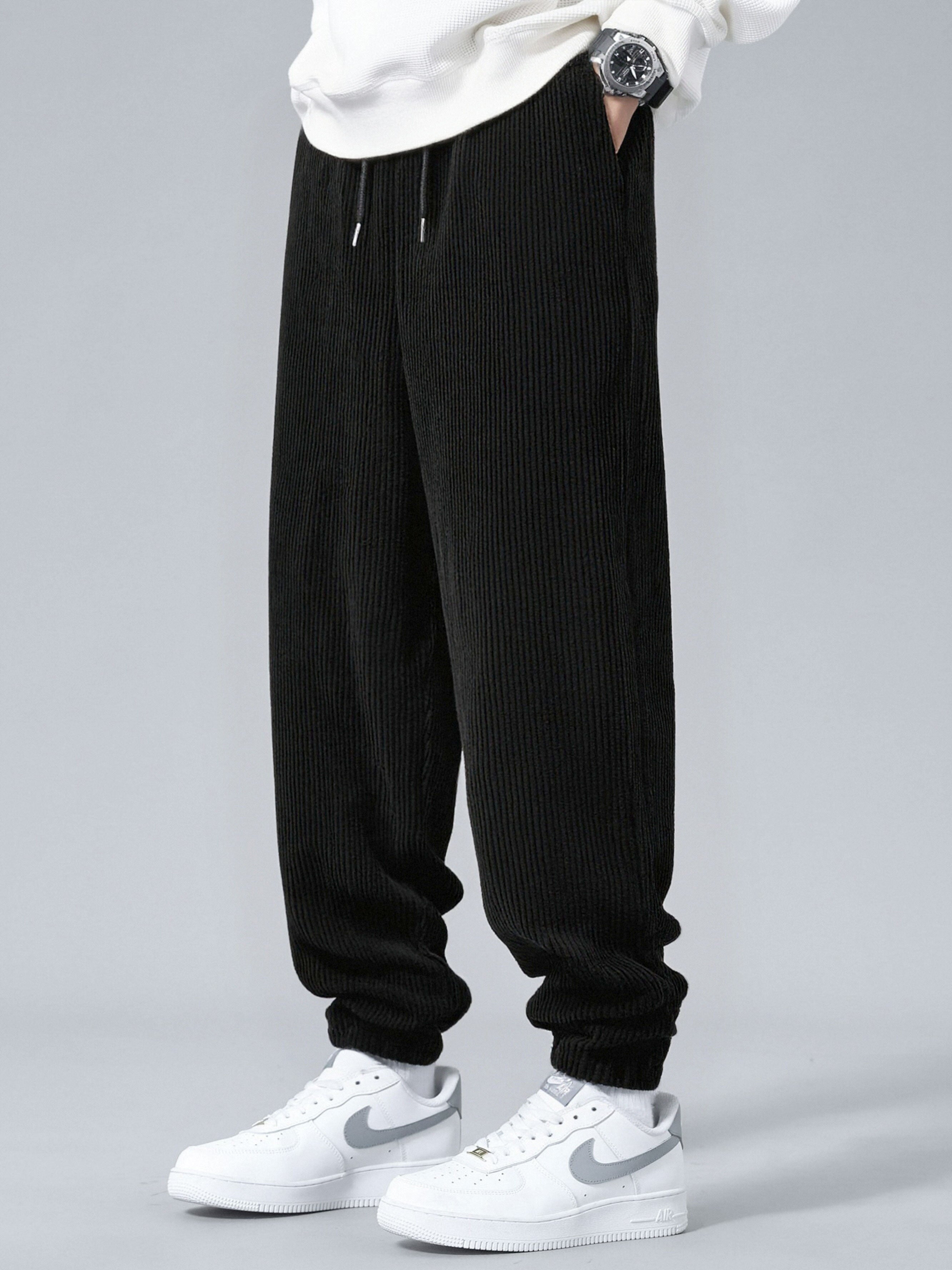Corduroy Zip-Up Hoodie & Corduroy Jogger Pants