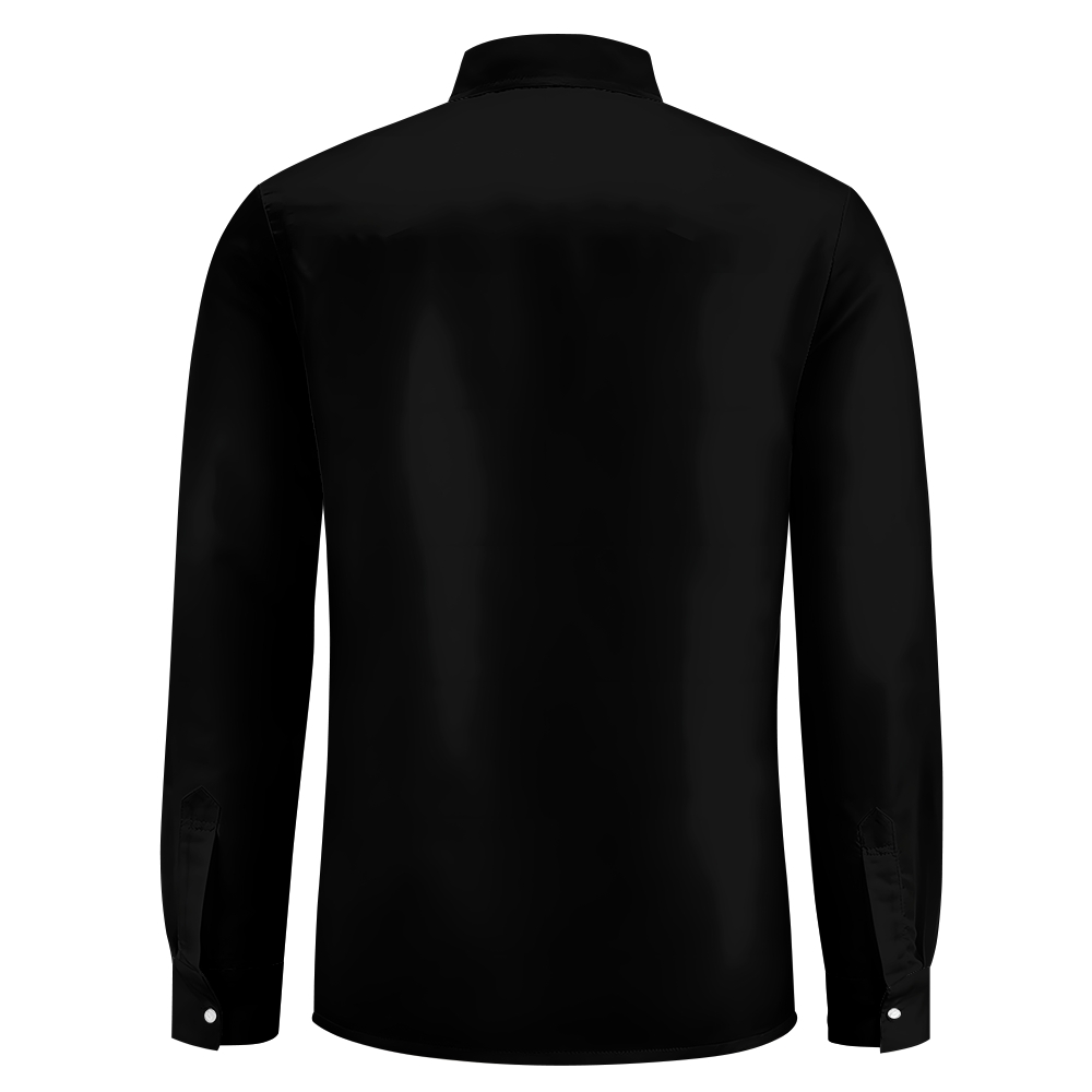 Men's fashion casual luxury printed long-sleeved shirt