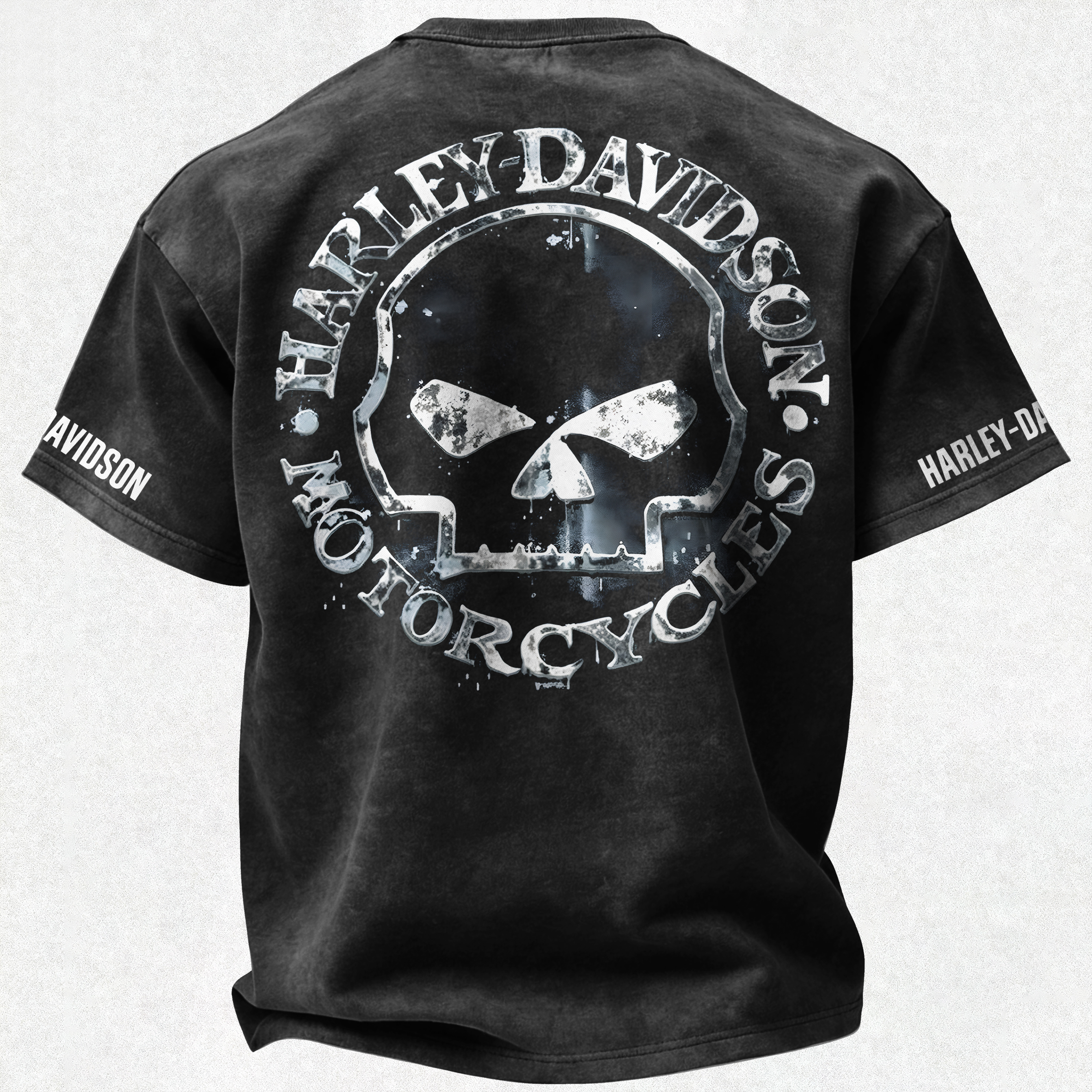  Motorcycles Printed Unisex Washed T-Shirt