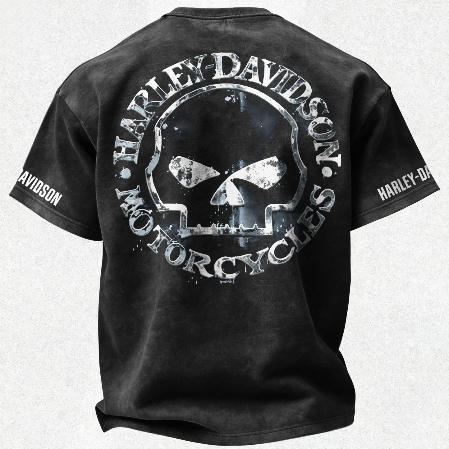  Motorcycles Printed Unisex Washed T-Shirt