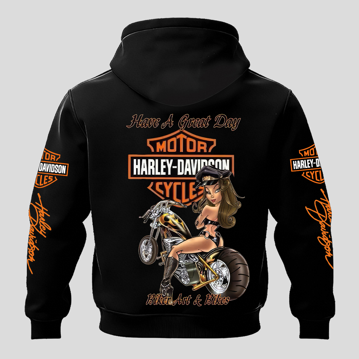  Motorcycles Printed Fleece-lined Unisex Hoodie