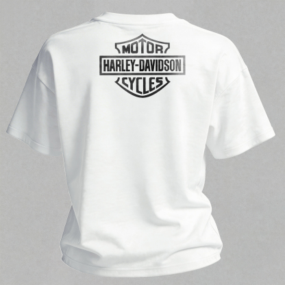  Motorcycles Printed V-Neck Women's T-shirt