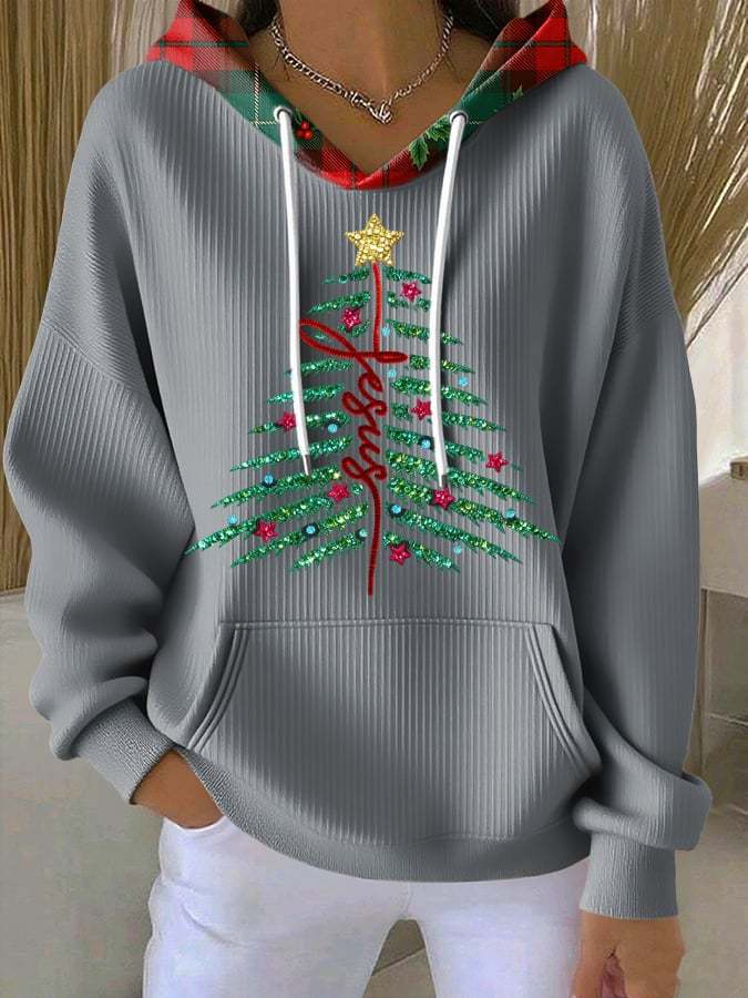 Women's Casual Faith Christmas Hoodie