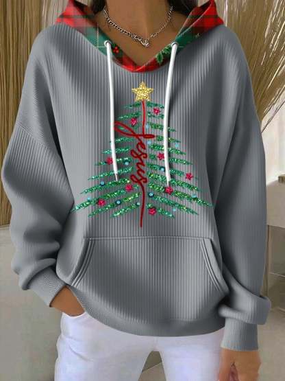 Women's Casual Faith Christmas Hoodie