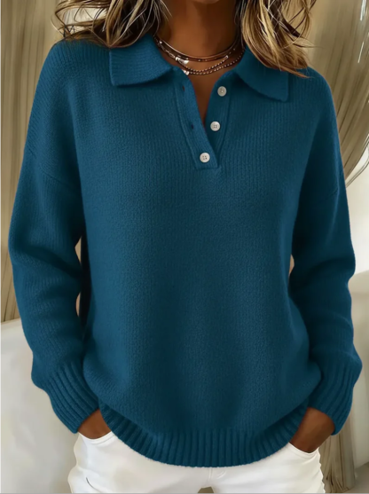 Soft Knit Polo Sweater