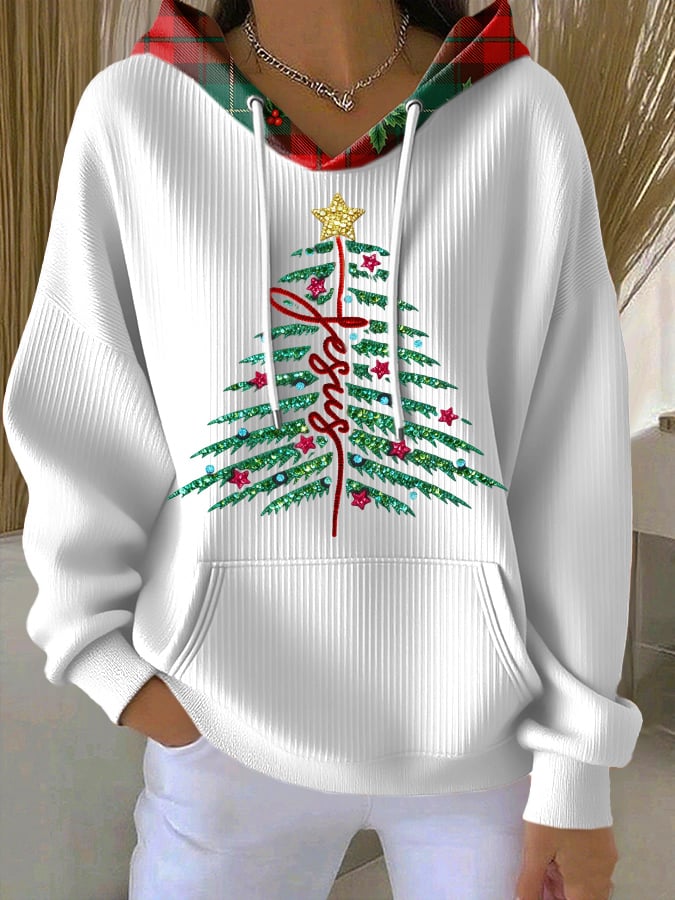 Women's Casual Faith Christmas Hoodie