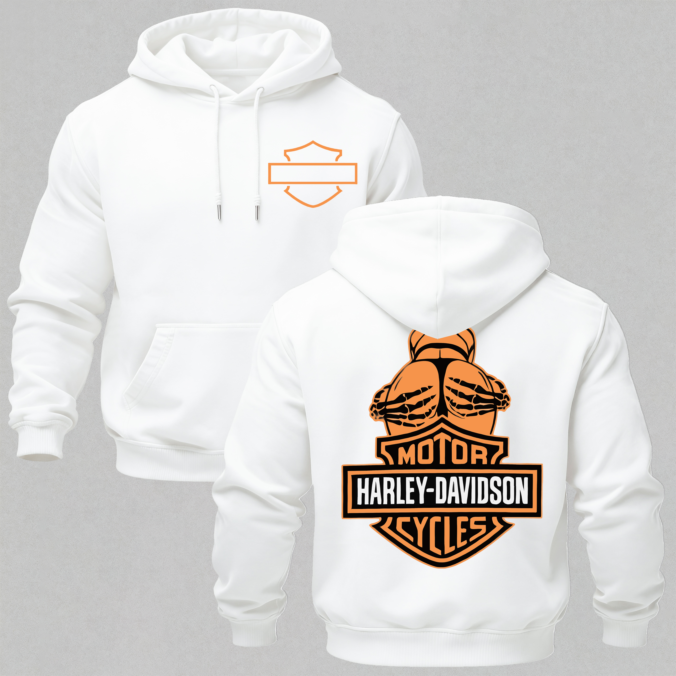  Motorcycles Printed Fleece-lined Unisex Hoodie