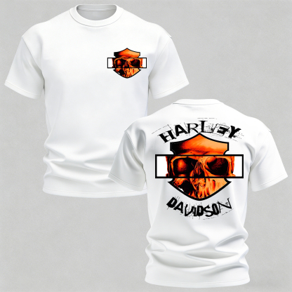  Skull Printed Oversized Unisex T-shirt