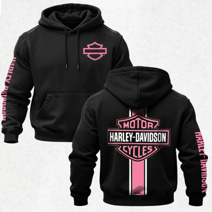  Motorcycles Printed Fleece-lined Unisex Hoodie