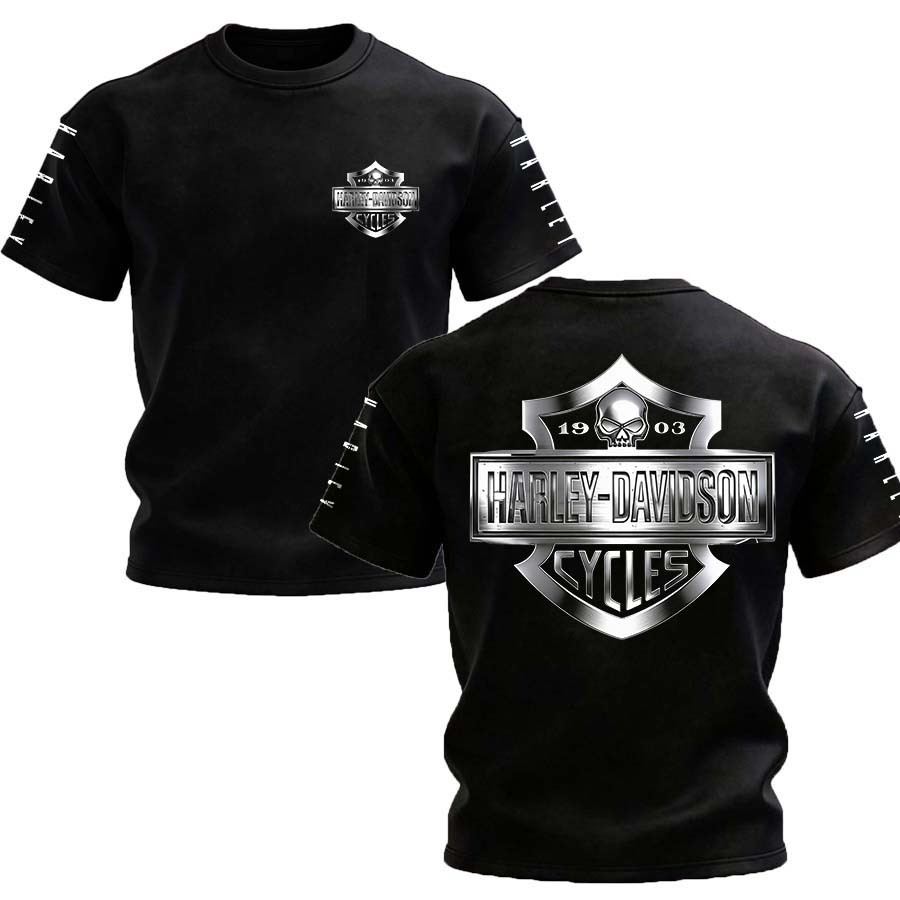 Harley-Davidson Motorcycles Printed Unisex Oversized T-shirt