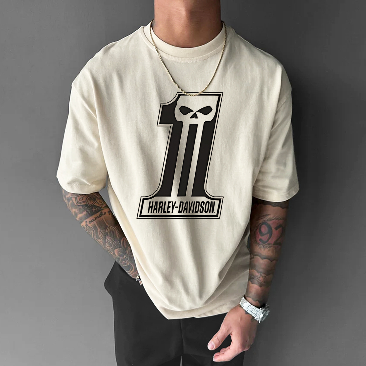  Motorcycles Printed Oversized Unisex T-shirt