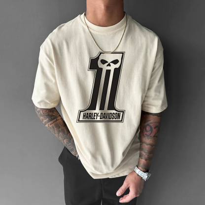  Motorcycles Printed Oversized Unisex T-shirt