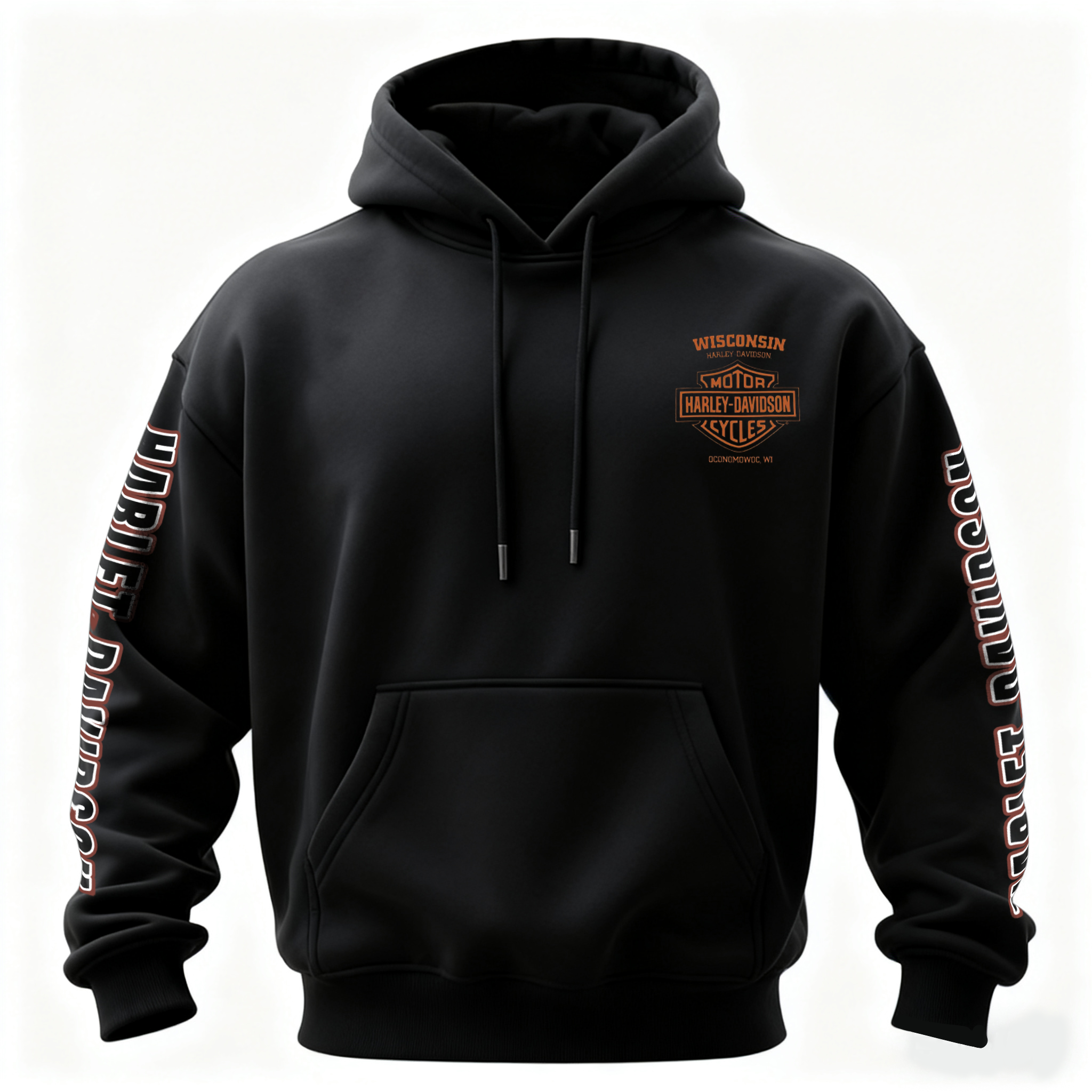  Motorcycles Printed Fleece-lined Unisex Hoodie
