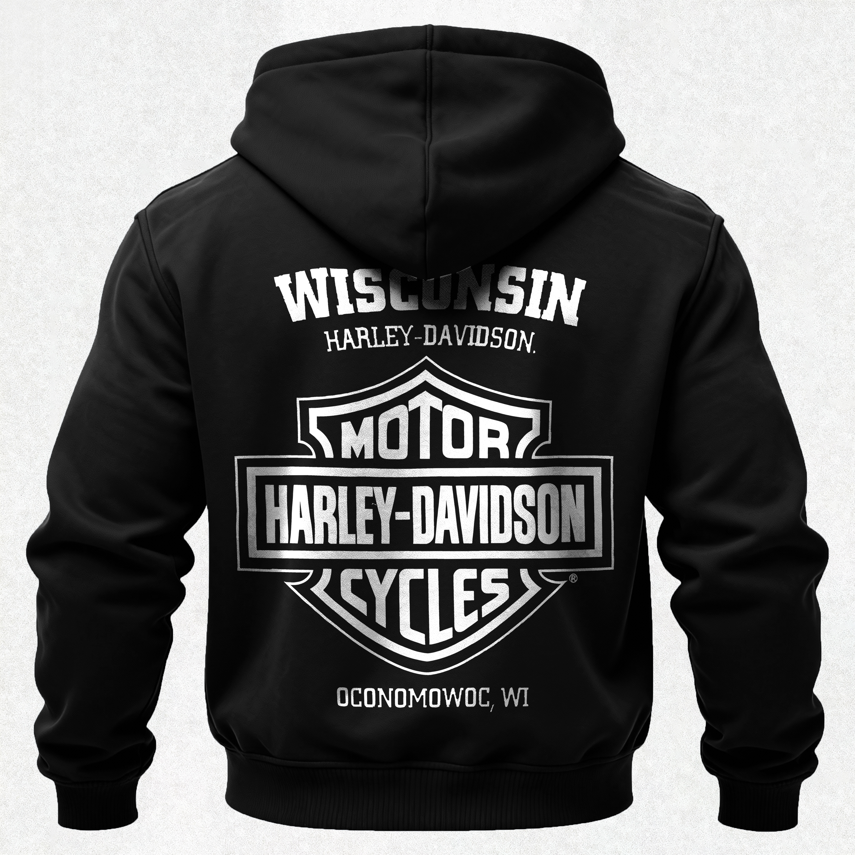  Motorcycles Printed Fleece-lined Unisex Hoodie