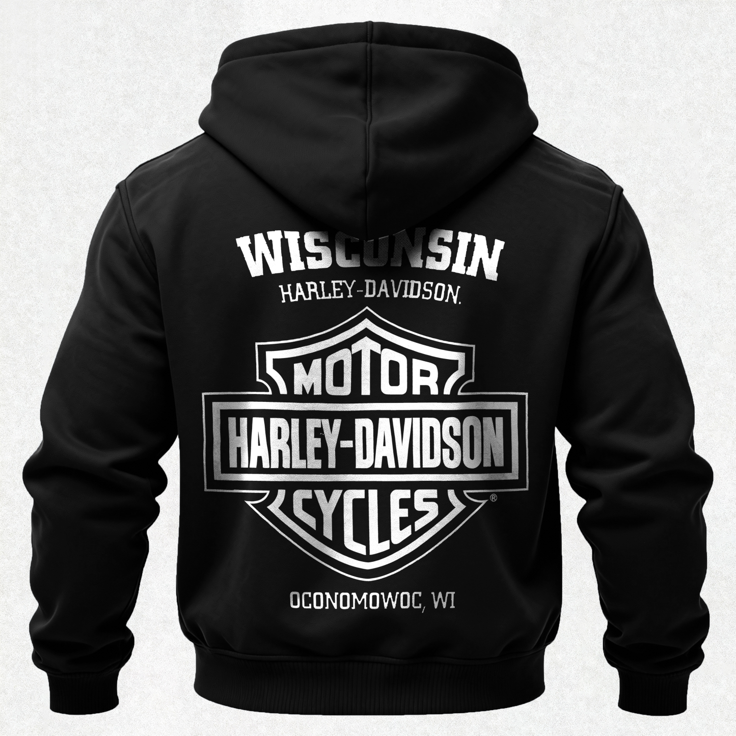  Motorcycles Printed Fleece-lined Unisex Hoodie