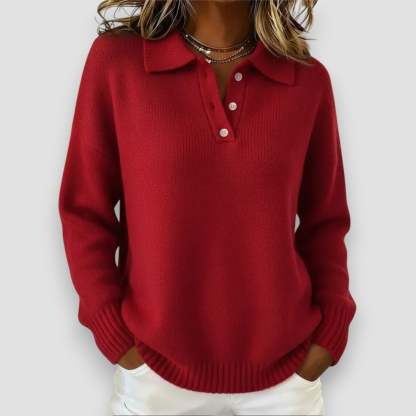 Soft Knit Polo Sweater