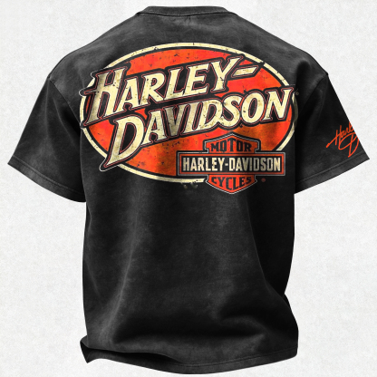  Motorcycles Printed Unisex Washed T-Shirt