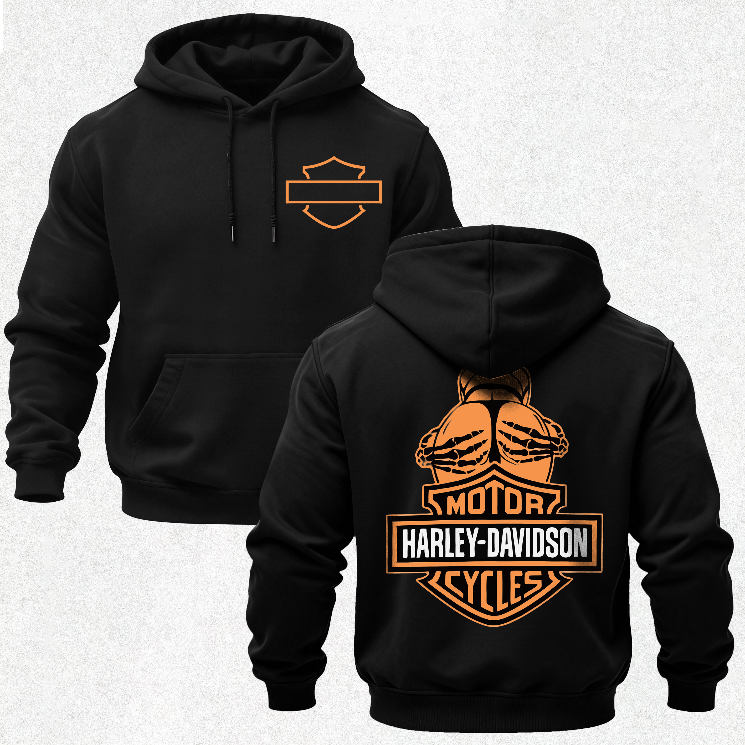  Motorcycles Printed Fleece-lined Unisex Hoodie