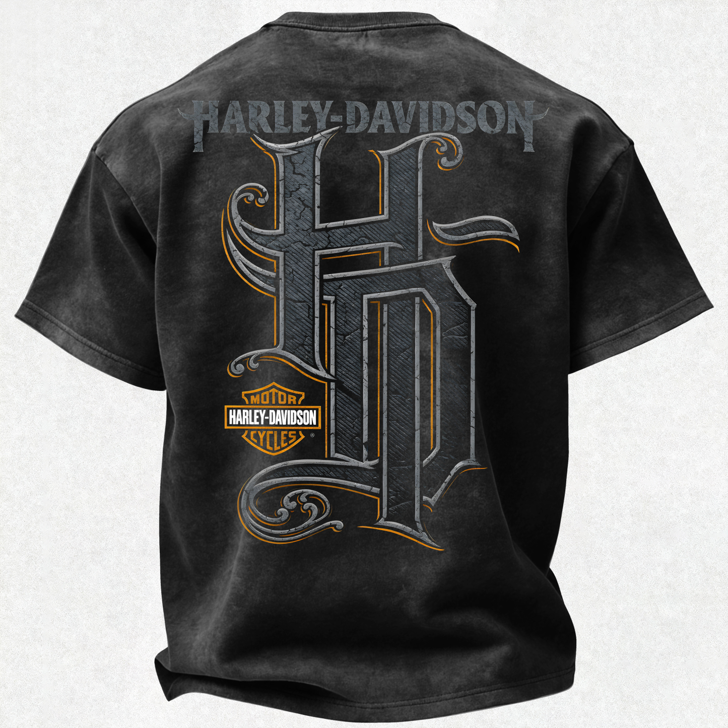  Motorcycles Printed Unisex Washed T-Shirt