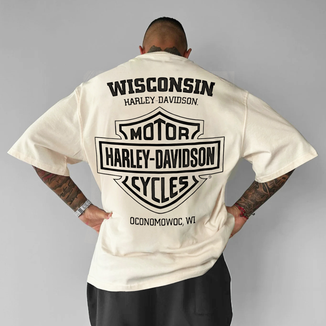  Motorcycles Printed Oversized Unisex T-shirt