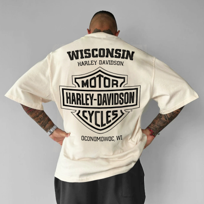  Motorcycles Printed Oversized Unisex T-shirt