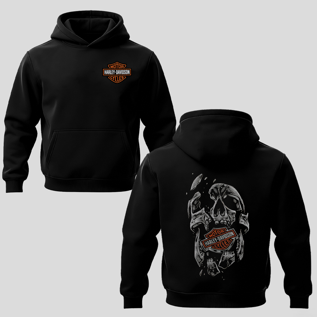  Motorcycles Printed Fleece-lined Unisex Hoodie
