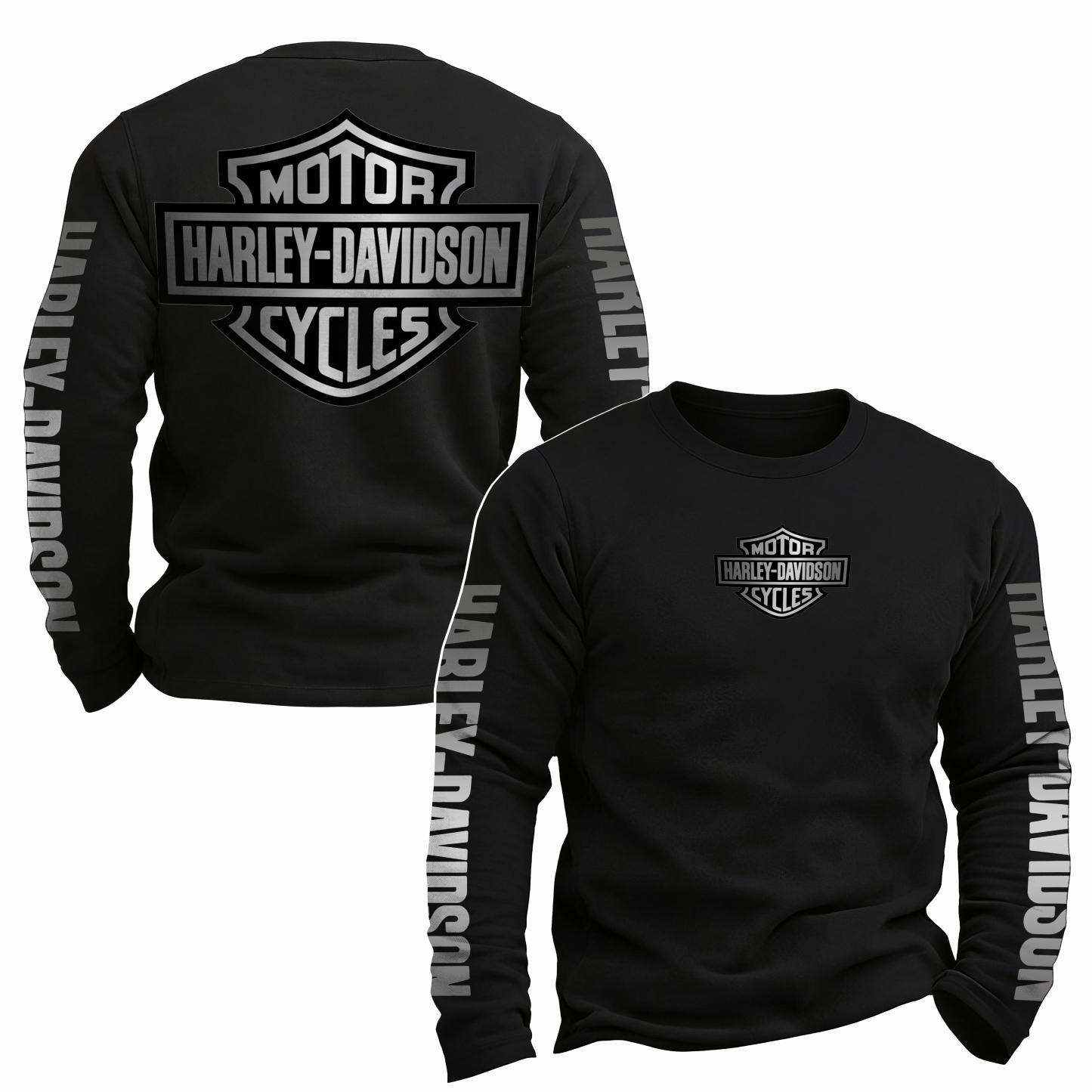 Harley-Davidson Motorcycles Printed Long Sleeves Men's T-shirt
