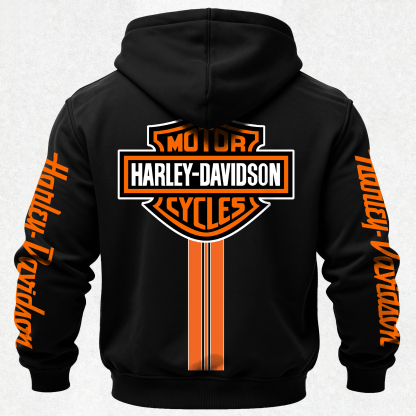  Motorcycles Printed Fleece-lined Unisex Hoodie