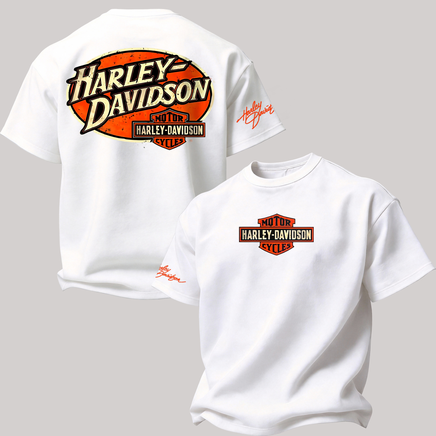 Harley-Davidson Motorcycles Printed Oversized Unisex T-shirt