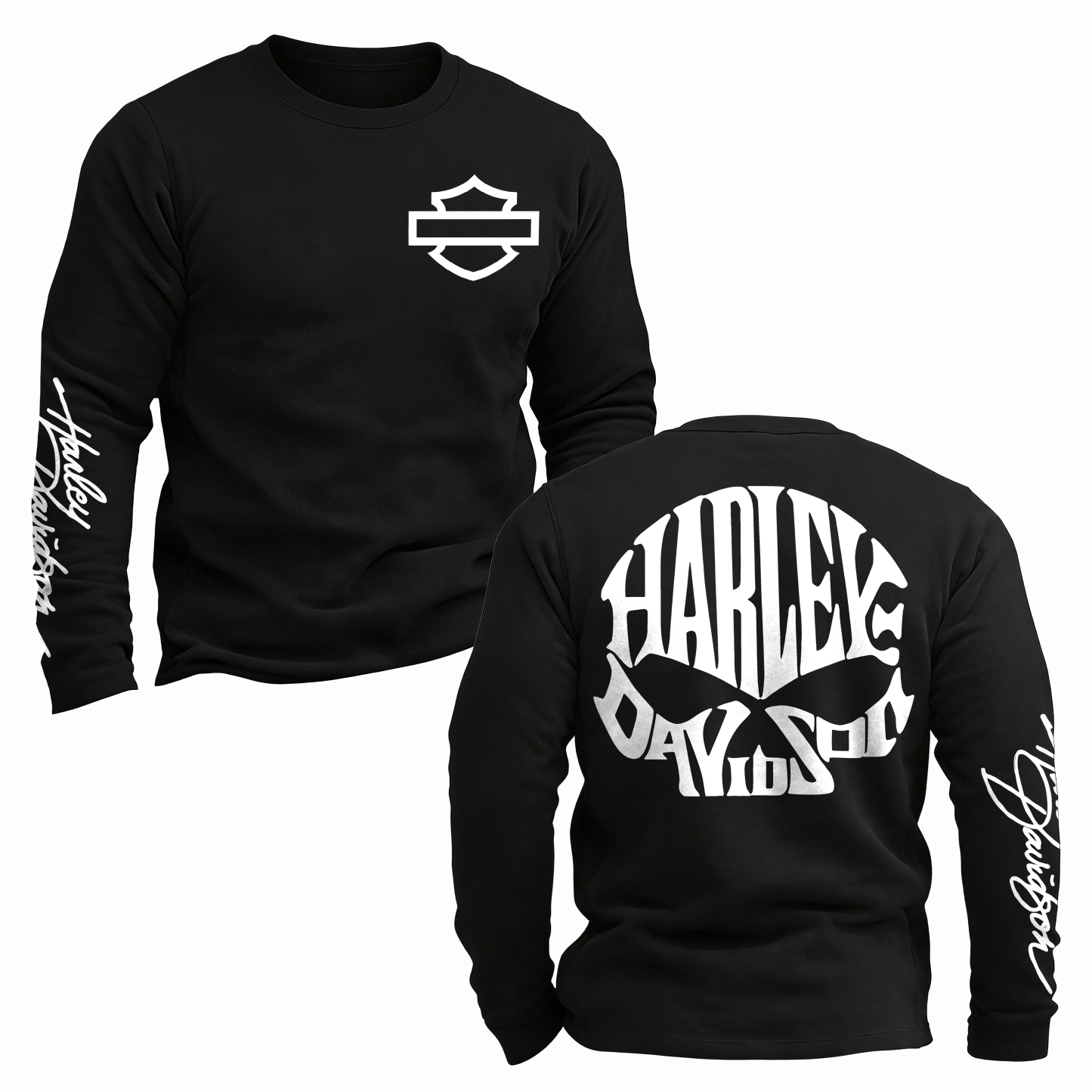 Harley-Davidson Motorcycles Printed Long Sleeves Men's T-shirt