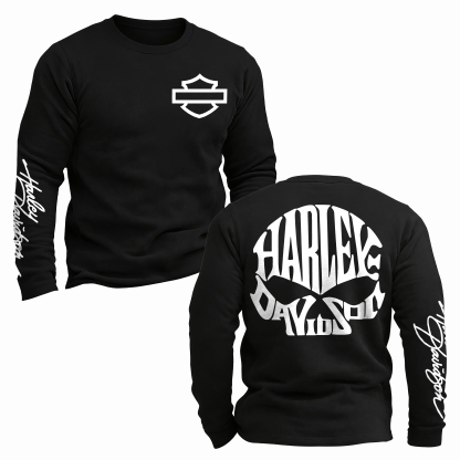  Motorcycles Printed Long Sleeves Men's T-shirt