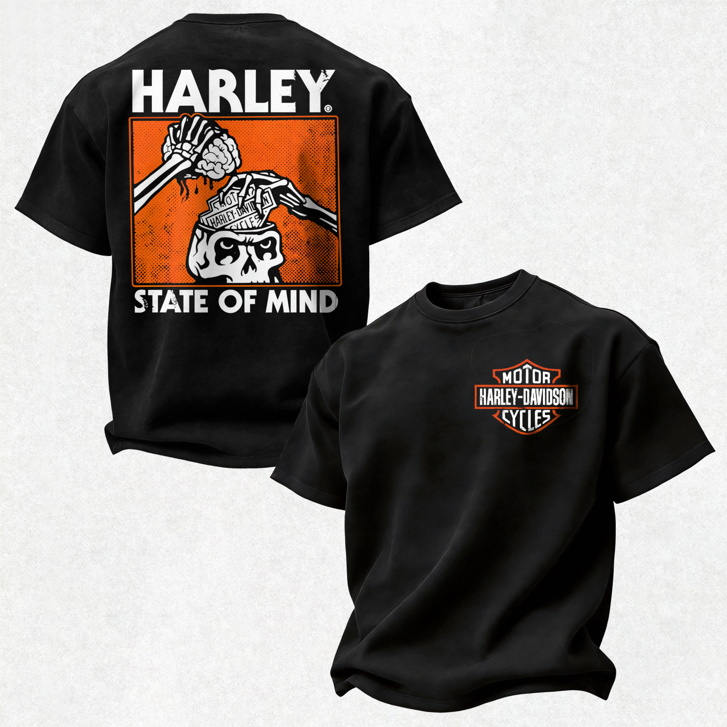 Harley-Davidson Motorcycles Printed Oversized Unisex T-shirt