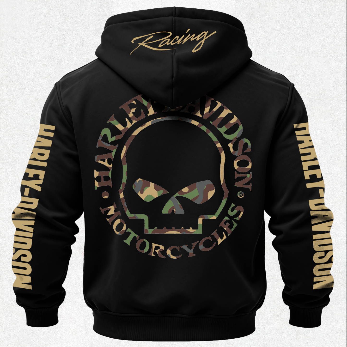  Motorcycles Printed Fleece-lined Unisex Hoodie