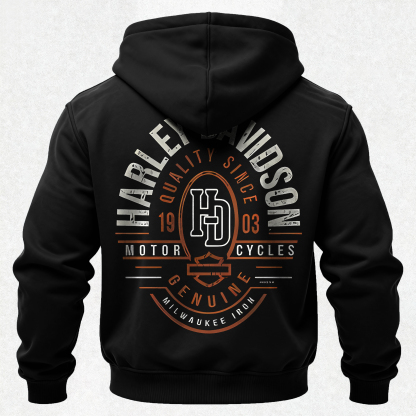  Motorcycles Printed Fleece-lined Unisex Hoodie