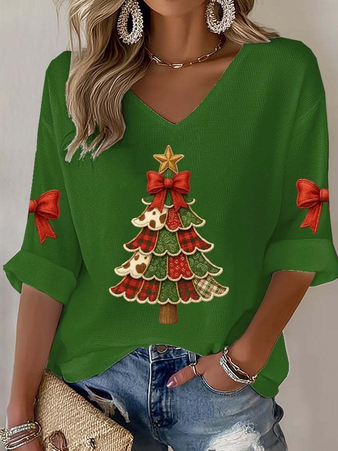 Women's Christmas Print Shirt