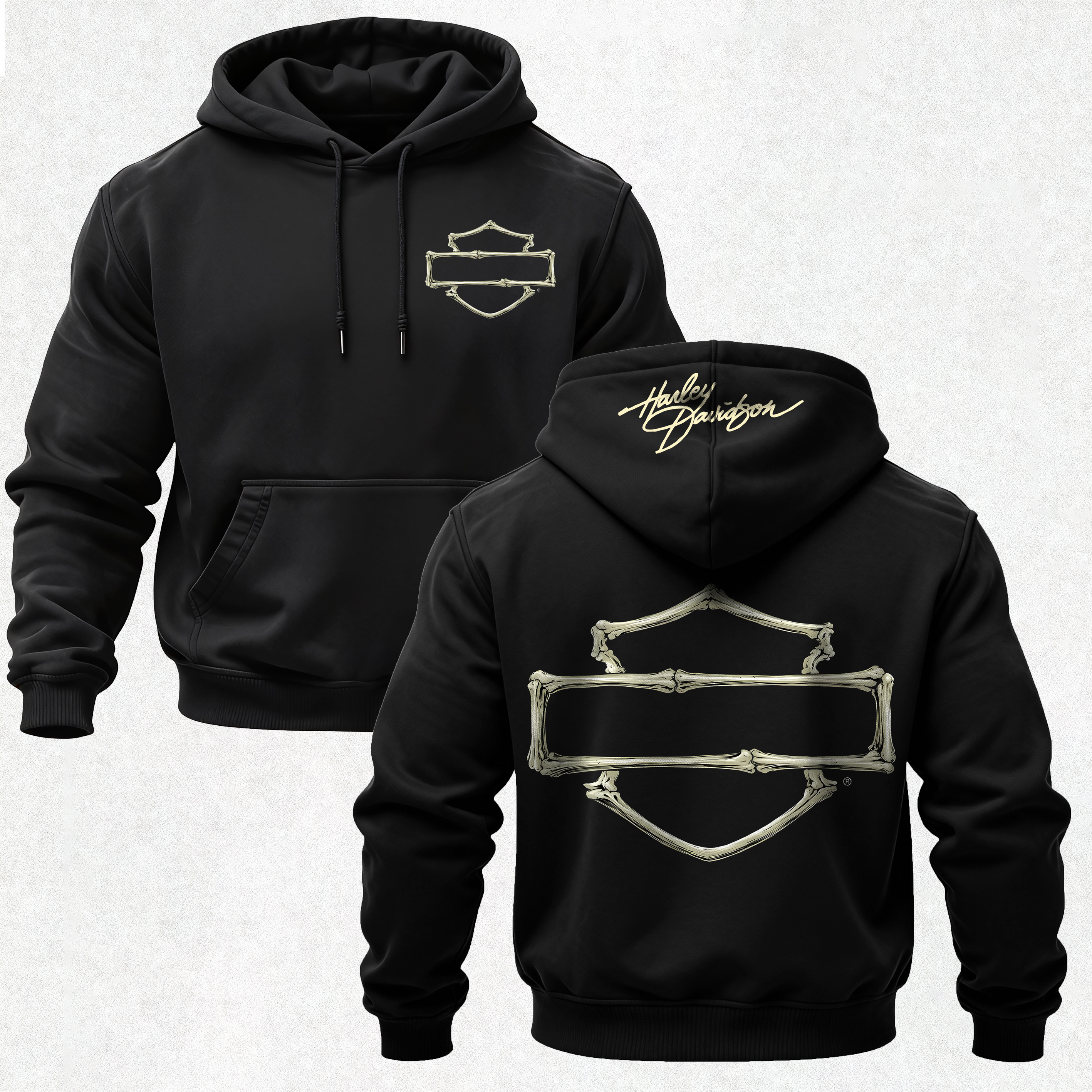  Motorcycles Printed Fleece-lined Unisex Hoodie