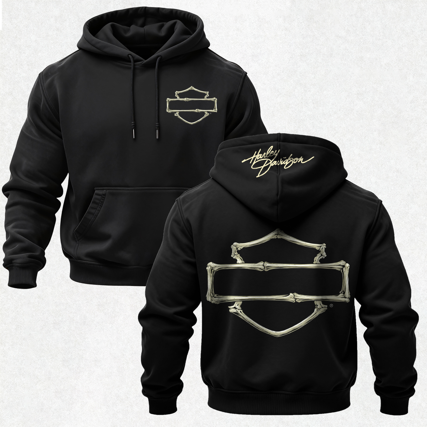 Harley-Davidson Motorcycles Printed Fleece-lined Unisex Hoodie