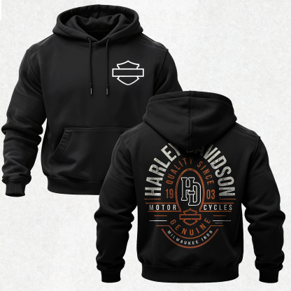  Motorcycles Printed Fleece-lined Unisex Hoodie