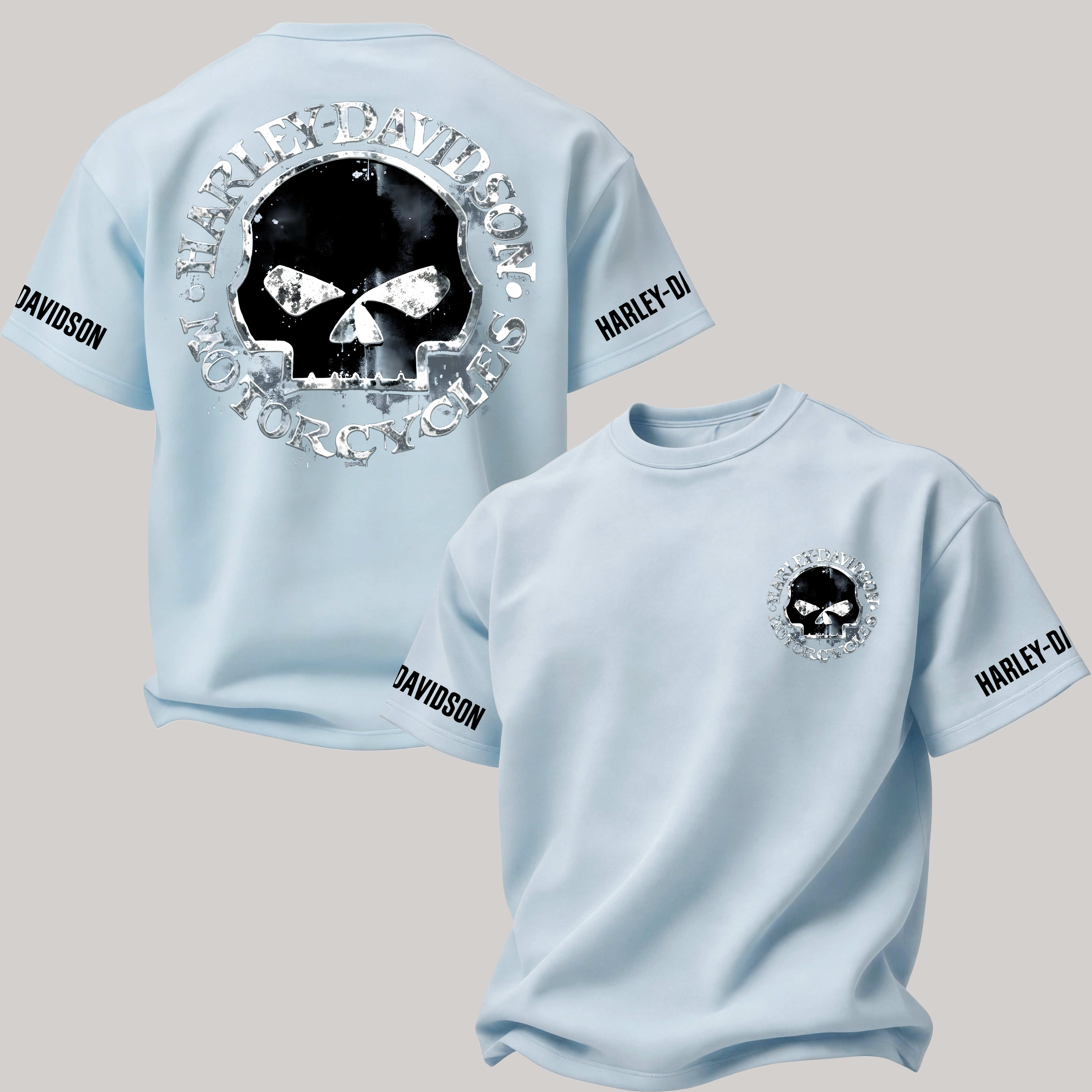  Motorcycles Printed Oversized Unisex T-shirt