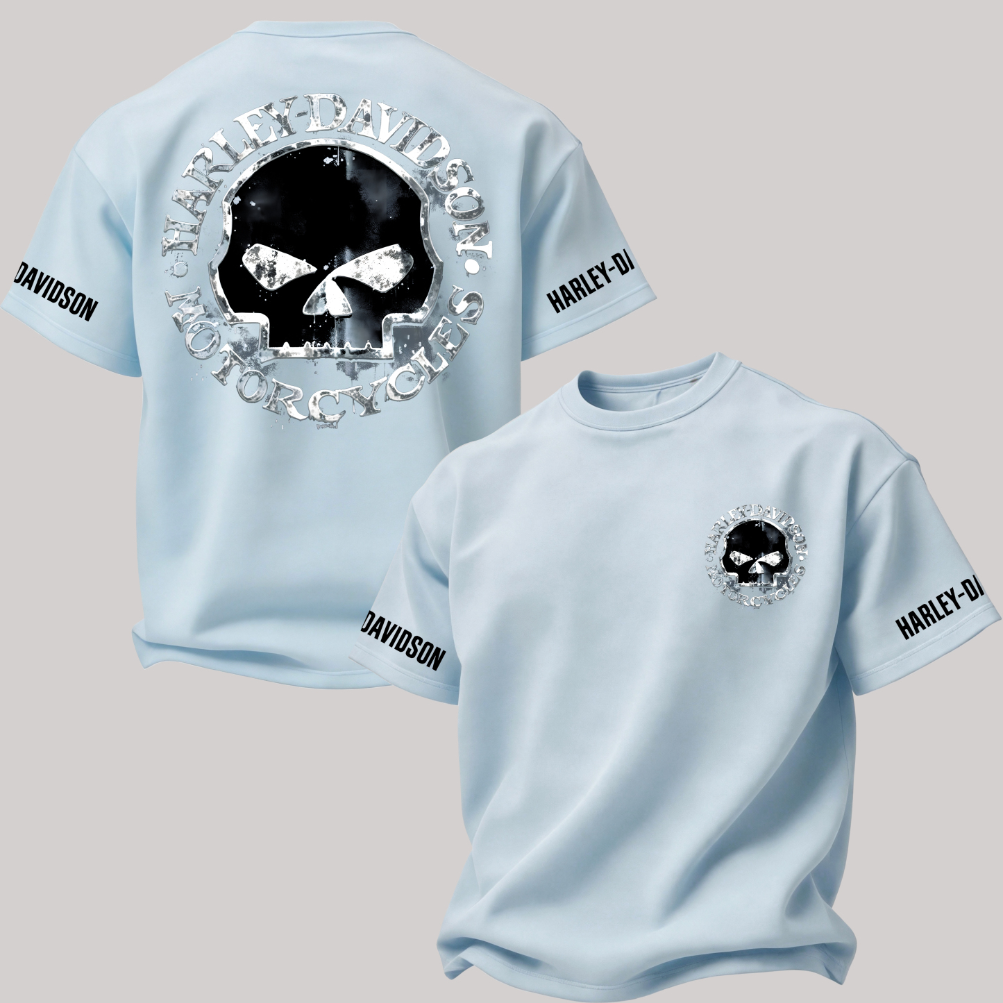  Motorcycles Printed Oversized Unisex T-shirt