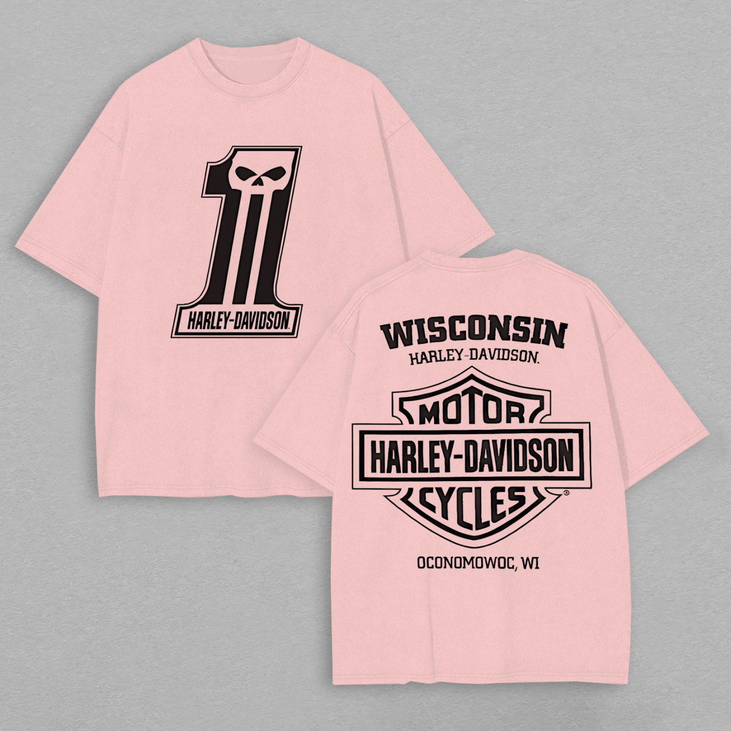  Motorcycles Printed Oversized Unisex T-shirt