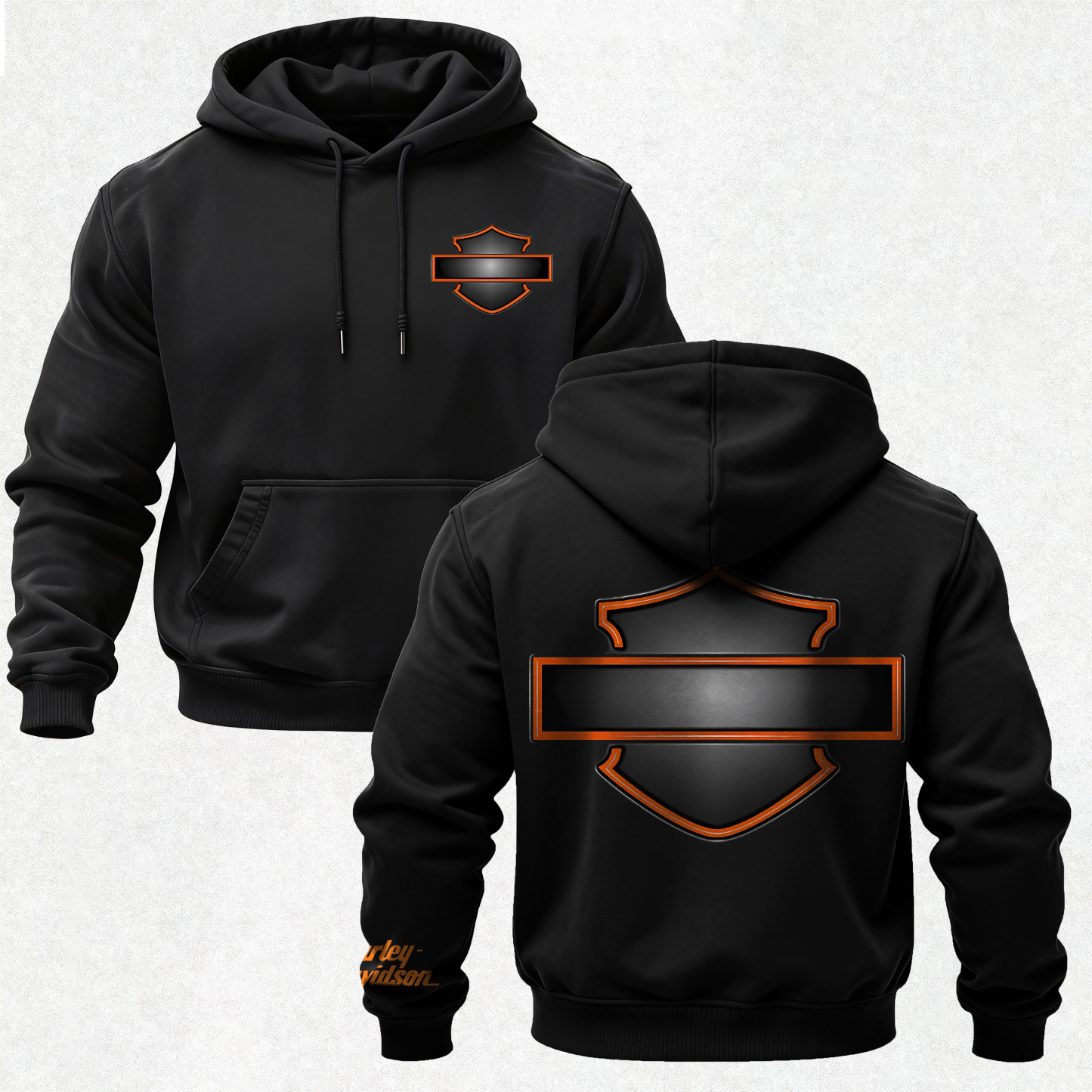 Harley-Davidson Motorcycles Printed Fleece-lined Unisex Hoodie