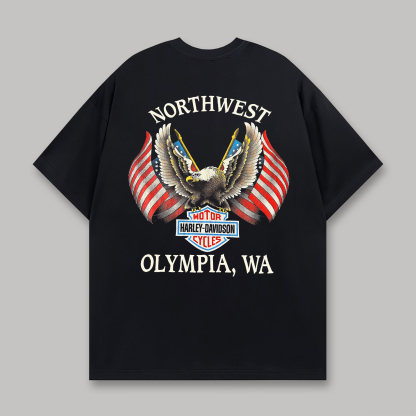  Motorcycles Printed Oversized Unisex T-shirt