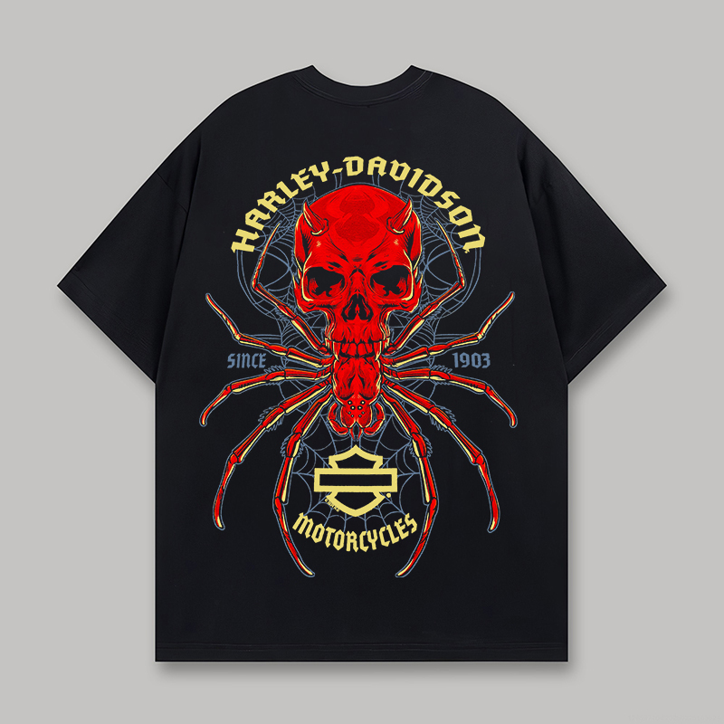 Harley-Davidson Motorcycles Printed Oversized Unisex T-shirt